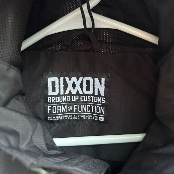 Dixxon Men's Windbreaker Jacket Black/Olive Size S Hooded Lightweight - Picture 5 of 6